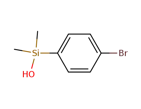Molecular Structure of 18246-02-1 (Silanol, (4-bromophenyl)dimethyl-)