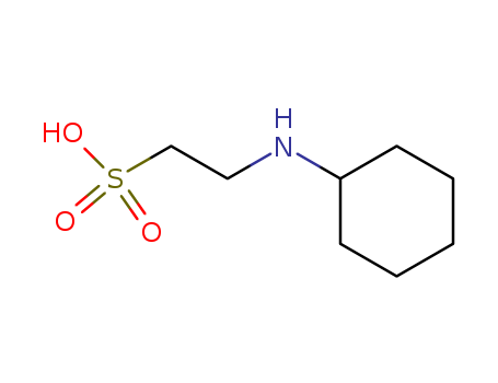 103-47-9,N-Cyclohexyltaurine,2-[N-Cyclohexylamino]ethanesulfonic acid;CHES;N-Cyclohexyl-2-aminoethanesulfonic acid;NSC 120726;Taurine,N-cyclohexyl- (7CI,8CI);2-(Cyclohexylamino)ethanesulfonic acid;