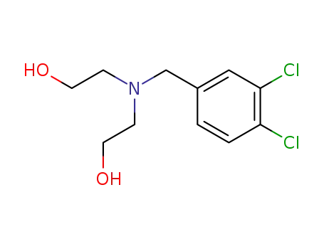 Molecular Structure of 60876-94-0 (Ethanol, 2,2'-[[(3,4-dichlorophenyl)methyl]imino]bis-)