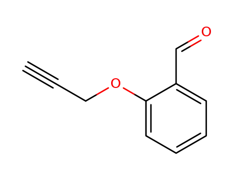 Molecular Structure of 29978-83-4 (2-(2-PROPYNYLOXY)BENZENECARBALDEHYDE)