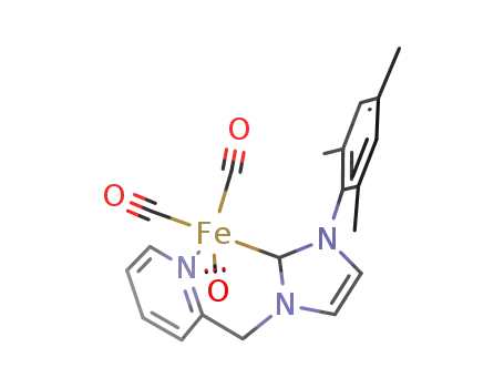 [Fe(CO)3(1-mesityl-3-(pyridin-2-ylmethyl)imidazol-1-ylidene)]