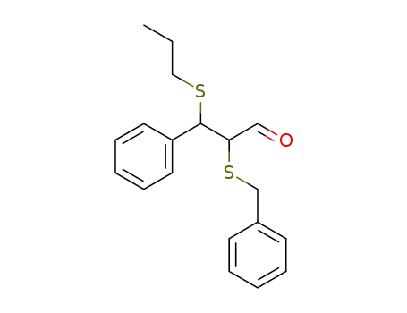 2-(benzylsulfanyl)-3-phenyl-3-(propylsulfanyl)propanal