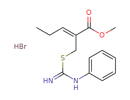 methyl (Z)-2-[(N-phenylisothioureido)methyl]-2-pentenoate hydrobromide