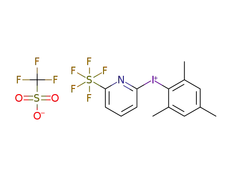 mesityl(2-(pentafluoro-λ6-sulfaneyl)pyridyl)-6-iodonium trifluoromethanesulfonate
