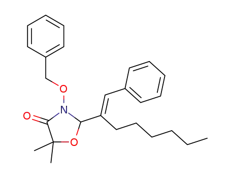 (E)-3-(benzyloxy)-5,5-dimethyl-2-(1-phenyloct-1-en-2-yl)-oxazolidin-4-one