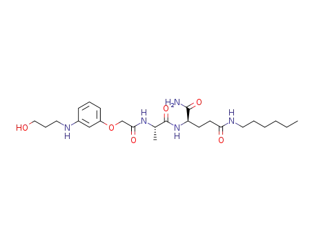 (R)-N1-hexyl-4-((S)-2-(2-(3-((3-hydroxypropyl)amino)phenoxy)acetamido)propanamido)pentanediamide