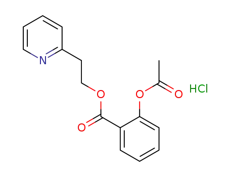 acetylsalicylic acid-(2-pyridin-2-yl)ethyl ester hydrochloride