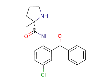 1-(2-benzoyl-4-chlorophenyl)-3-[(2S)-2-methylpyrrolidine-2-carbonyl]urea