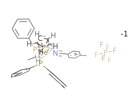 (SFe,RC)-[(η5-cyclopentadienyl)[bis(diphenylphosphanyl)propane-κP](4-methylbenzonitrile)iron]hexafluorophosphate