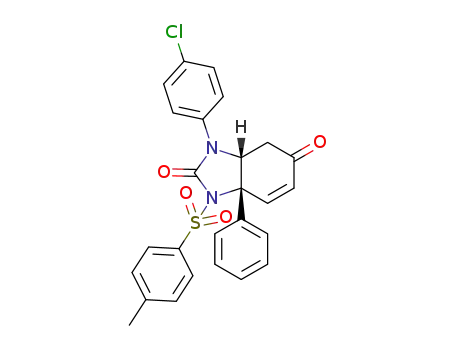 1-(4-chlorophenyl)-3a-phenyl-3-tosyl-3,3a,7,7a-tetrahydro-1H-benzo[d]imidazole-2,6-dione