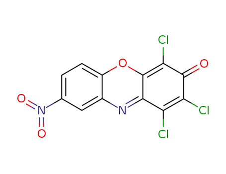 Molecular Structure of 32624-06-9 (1,2,4-trichloro-8-nitro-3H-phenoxazin-3-one)