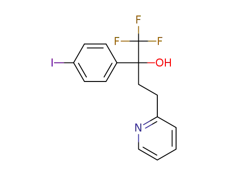 1,1,1-trifluoro-2-(4-iodophenyl)-4-(pyridin-2-yl)butan-2-ol