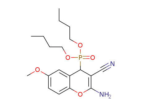 dibutyl (2-amino-3-cyano-6-methoxy-4H-chromen-4-yl)phosphonate
