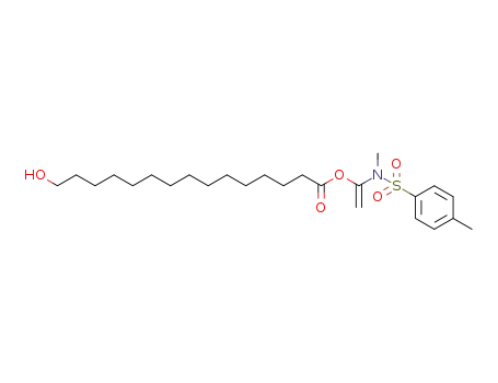 1-(N,4-dimethylphenylsulfonylamino)vinyl 15-hydroxypentadecanoate