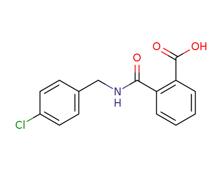 Molecular Structure of 17332-59-1 (Benzoic acid, 2-[[[(4-chlorophenyl)methyl]amino]carbonyl]-)