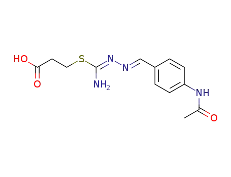 3-[(4-acetylamino-benzylidenehydrazono)-amino-methylsulfanyl]-propionic acid