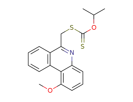 O-isopropyl S-((1-methoxyphenanthridin-6-yl)methyl) carbonodithioate
