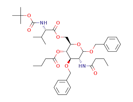 1,3-O-dibenzyl-2-N-4-O-dibutyryl-6-O-(N-Boc-L-valyl)-D-glucosamine