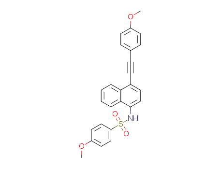 4-methoxy-N-(4-((4-methoxyphenyl)ethynyl)naphthalen-1-yl)benzenesulfonamide