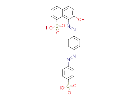 7-hydroxy-8-[4-(4-sulfo-phenylazo)-phenylazo]-naphthalene-1-sulfonic acid