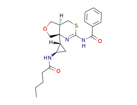 N-((4aS,7aR)-7a-((1R,2R)-2-pentanamidocyclopropyl)-4a,5,7,7a-tetrahydro-4H-furo[3,4-d][1,3]thiazin-2-yl)benzamide