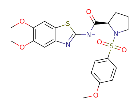 (R)-N-(5,6-dimethoxybenzo[d] thiazol-2-yl)-1-((4-methoxyphenyl)sulfonyl)pyrrolidine-2-carboxamide