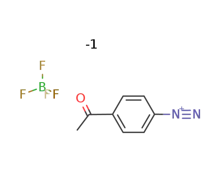 Molecular Structure of 350-47-0 (Benzenediazonium, 4-acetyl-, tetrafluoroborate(1-))