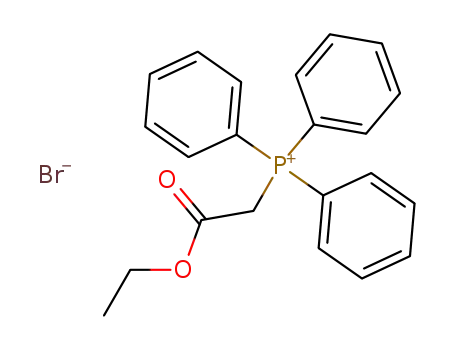 Molecular Structure of 1530-45-6 ((Carbethoxymethyl)triphenylphosphonium bromide)