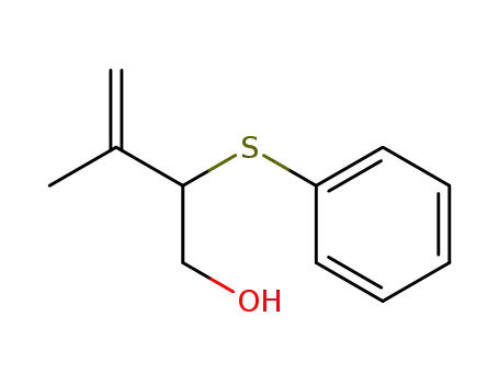 Molecular Structure of 70473-50-6 (3-Buten-1-ol, 3-methyl-2-(phenylthio)-)