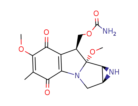 Molecular Structure of 4055-39-4 (Mitomycin A)