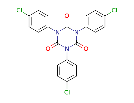 Molecular Structure of 1784-98-1 (1,3,5-Triazine-2,4,6(1H,3H,5H)-trione, 1,3,5-tris(4-chlorophenyl)-)