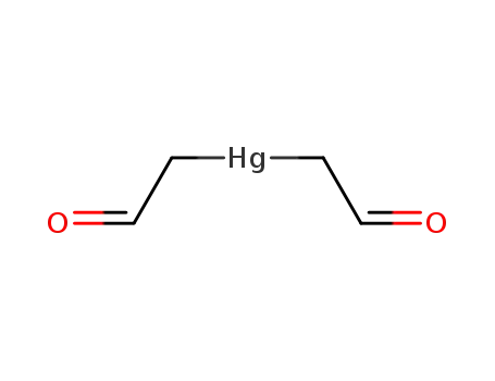 Molecular Structure of 4387-13-7 (Bis(2-oxoethyl)mercury(II))