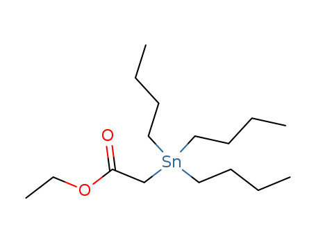Acetic acid, (tributylstannyl)-, ethyl ester