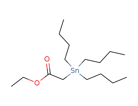 Molecular Structure of 681-94-7 (Acetic acid, (tributylstannyl)-, ethyl ester)