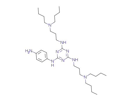 4-(4,6-di(3-(dibutylamino)propylamino)-1,3,5-triazin-2-ylamino)phenylamine