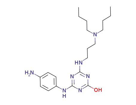 4-(4-hydroxy-6-(3-(dibutylamino)propylamino)-1,3,5-triazin-2-ylamino)phenylamine