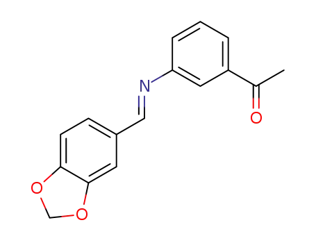 1‑(3‑{(E)‑[(2H‑1,3‑benzodioxol‑5‑yl)methylidene]amino}phenyl)ethan‑1‑one