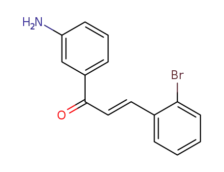 (2E)‑1‑(3-aminophenyl)‑3‑(2‑bromophenyl)prop‑2‑en‑1‑one
