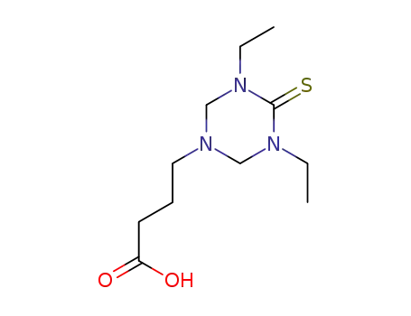 4-(3,5-diethyl-4-thioxo-1,3,5-triazinan-1-yl)-butanoic acid