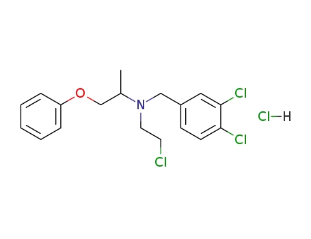 (2-chloro-ethyl)-(3,4-dichloro-benzyl)-(β-phenoxy-isopropyl)-amine; hydrochloride