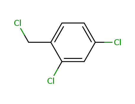 94-99-5,2,4-Dichlorobenzyl chloride,2,4-Dichloro-1-(chloromethyl)benzene;Toluene, .alpha.2, 4-trichloro-;Benzene, 2,4-dichloro-1- (chloromethyl)-;2, 4-Dichlorobenzyl chloride;Toluene, alpha2,4-trichloro- (8CI);2,4-Dichlorobenzyl chloride (DCBA);