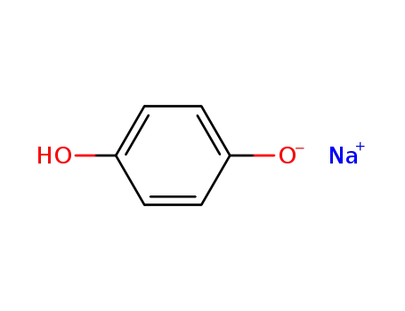 Molecular Structure of 30008-10-7 (1,4-Benzenediol, monosodium salt)