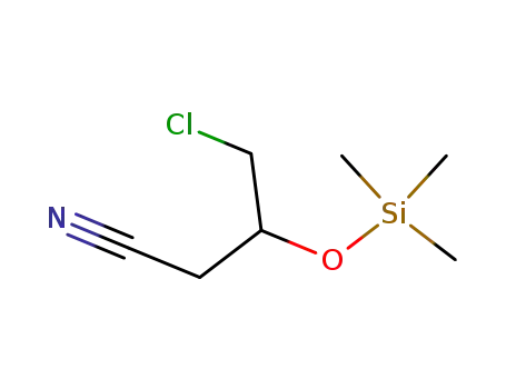 Molecular Structure of 81091-27-2 (Butanenitrile, 4-chloro-3-[(trimethylsilyl)oxy]-)