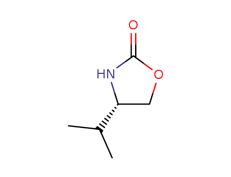 Molecular Structure of 17016-83-0 ((4S)-(-)-4-Isopropyl-2-oxazolidinone)