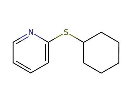 Molecular Structure of 119520-56-8 (Pyridine, 2-(cyclohexylthio)-)
