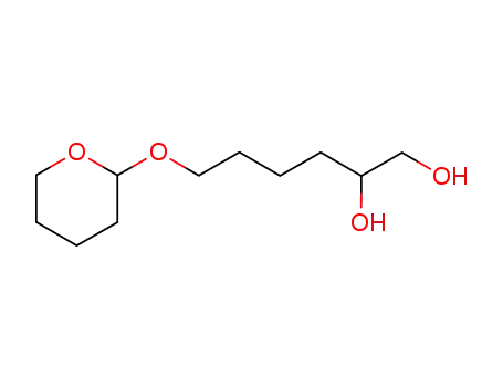 Molecular Structure of 91898-40-7 (1,2-Pentanediol, 5-[(tetrahydro-2H-pyran-2-yl)oxy]-)