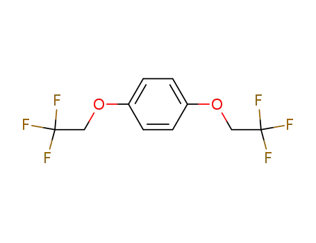 Molecular Structure of 66300-61-6 (1,4-Di(2,2,2-trifluoroethoxy)benzene)