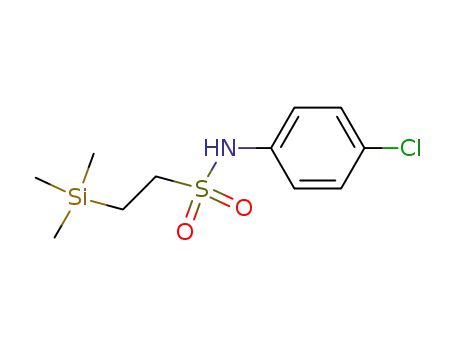 Molecular Structure of 106018-89-7 (Ethanesulfonamide, N-(4-chlorophenyl)-2-(trimethylsilyl)-)