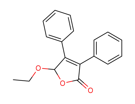 Molecular Structure of 79379-66-1 (2(5H)-Furanone, 5-ethoxy-3,4-diphenyl-)