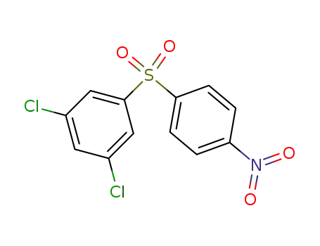 Molecular Structure of 77853-02-2 (Benzene, 1,3-dichloro-5-[(4-nitrophenyl)sulfonyl]-)